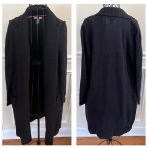 Isaac Mizrahi Live! Open Front Long Sweater Cardigan